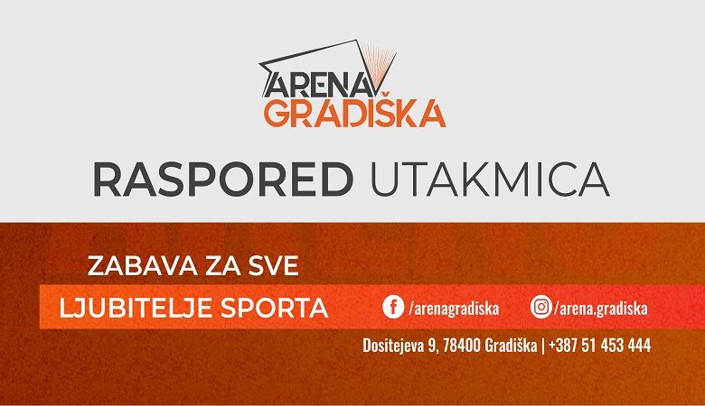 Devet utakmica na rasporedu u Areni Gradiška (FOTO)