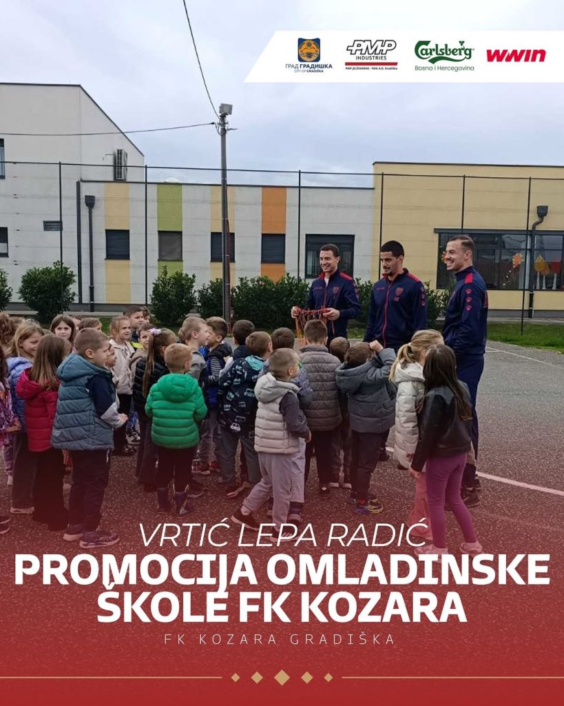 Jučer smo posjetili JPU „Lepa Radić“ i predstavili budućnost rada omladinske škole FK Kozara.