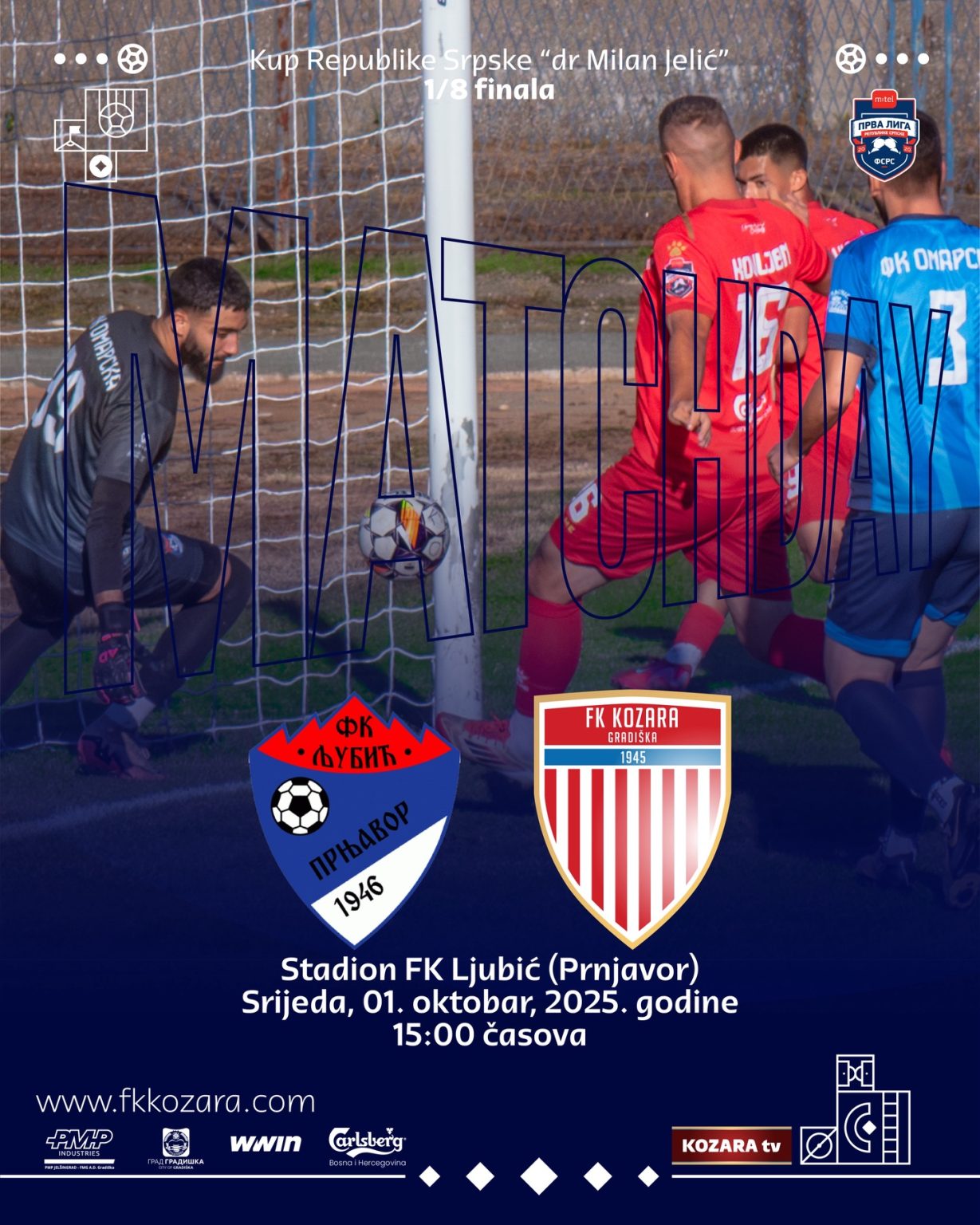 KUP REPUBLIKE SRPSKE – 1/8 FINALA