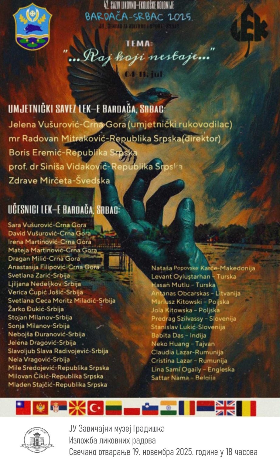 U Gradišci izložba slika sa likovne kolonije „Bardača- Srbac 2025“
