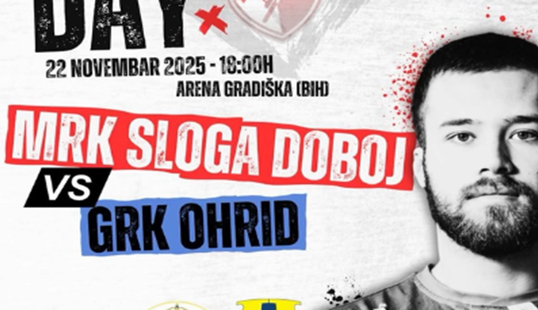 MRK Sloga Doboj – GRK Ohrid, direktan prenosu od 18 časova u programu Radio-televizije Gradiška