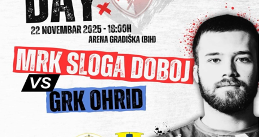 MRK Sloga Doboj – GRK Ohrid, direktan prenosu u programu Radio-televizije Gradiška
