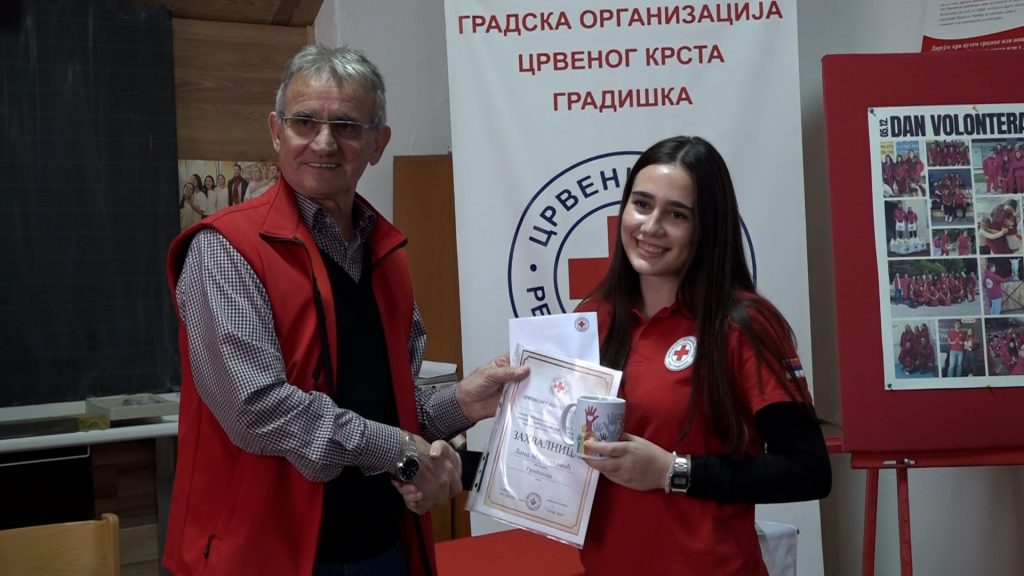 Lana Milinković proglašena najboljim volonterom Gradiške u 2025. godini