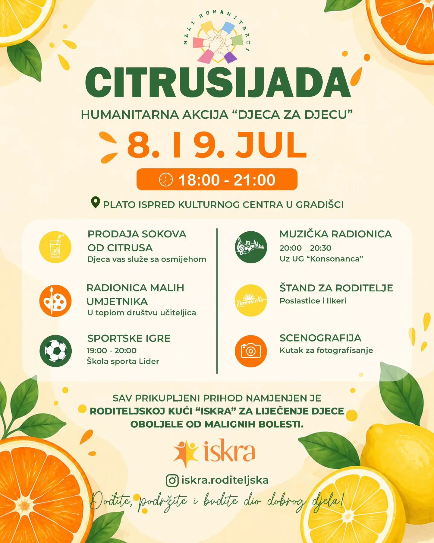 Humanitarna “Citrusijada” 8. i 9. jula u Gradišci